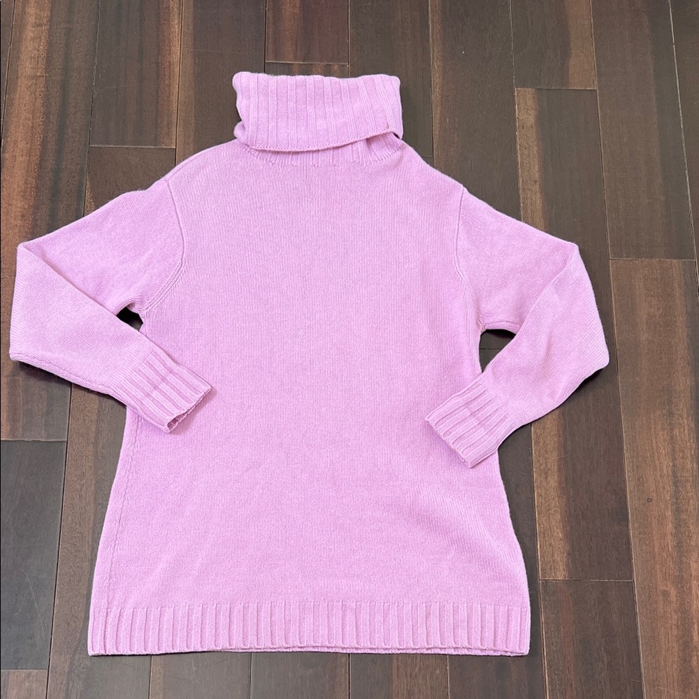 100% Cashmere Eileen Fisher Purple Turtleneck